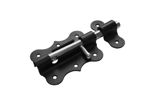 Засов дверной фигурный ЗДФ - 100 (черный)